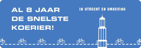 Al 8 jaar de snelste koerier in Utrecht!