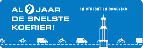 Al 9 jaar de snelste koerier in Utrecht!