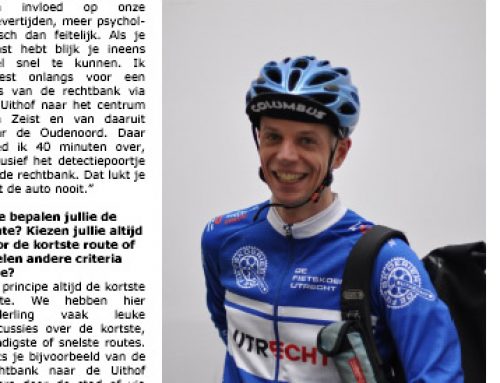 Fietskoerier in de Doortrapper